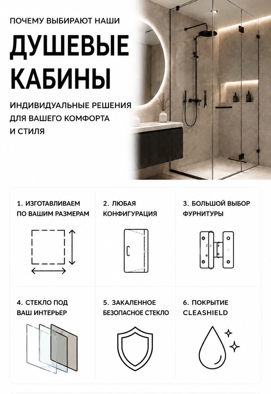 Почему выбирают наши душевые кабины